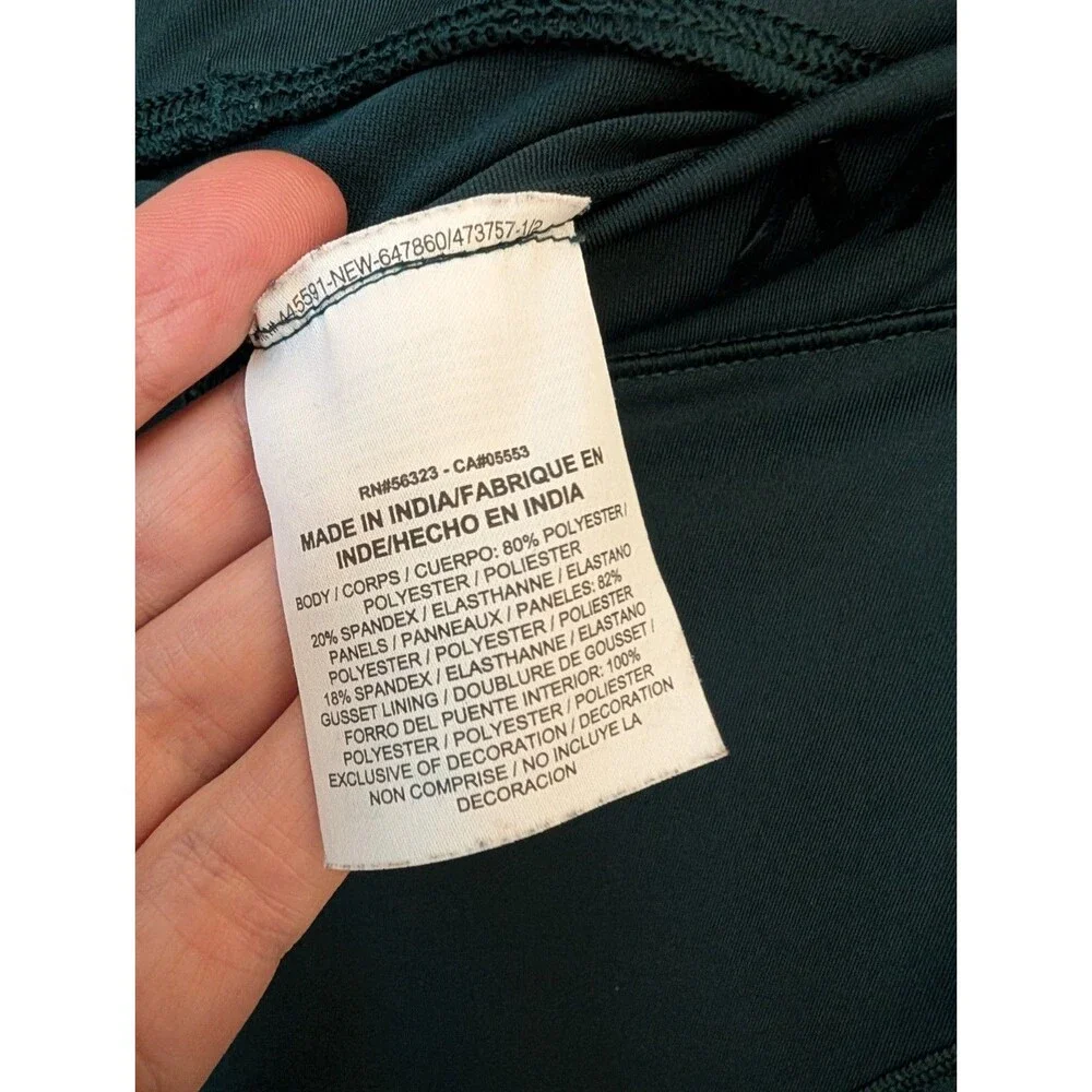 Nike Pro Hypercool Compression Leggings Small Teal Crop Pants 889651 Training